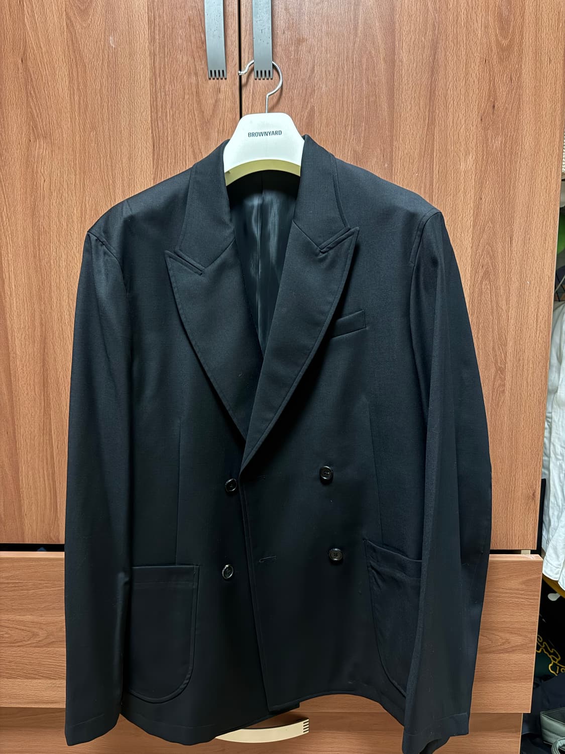 브라운야드 더블브레스티드 자켓 블랙 상품이미지2
