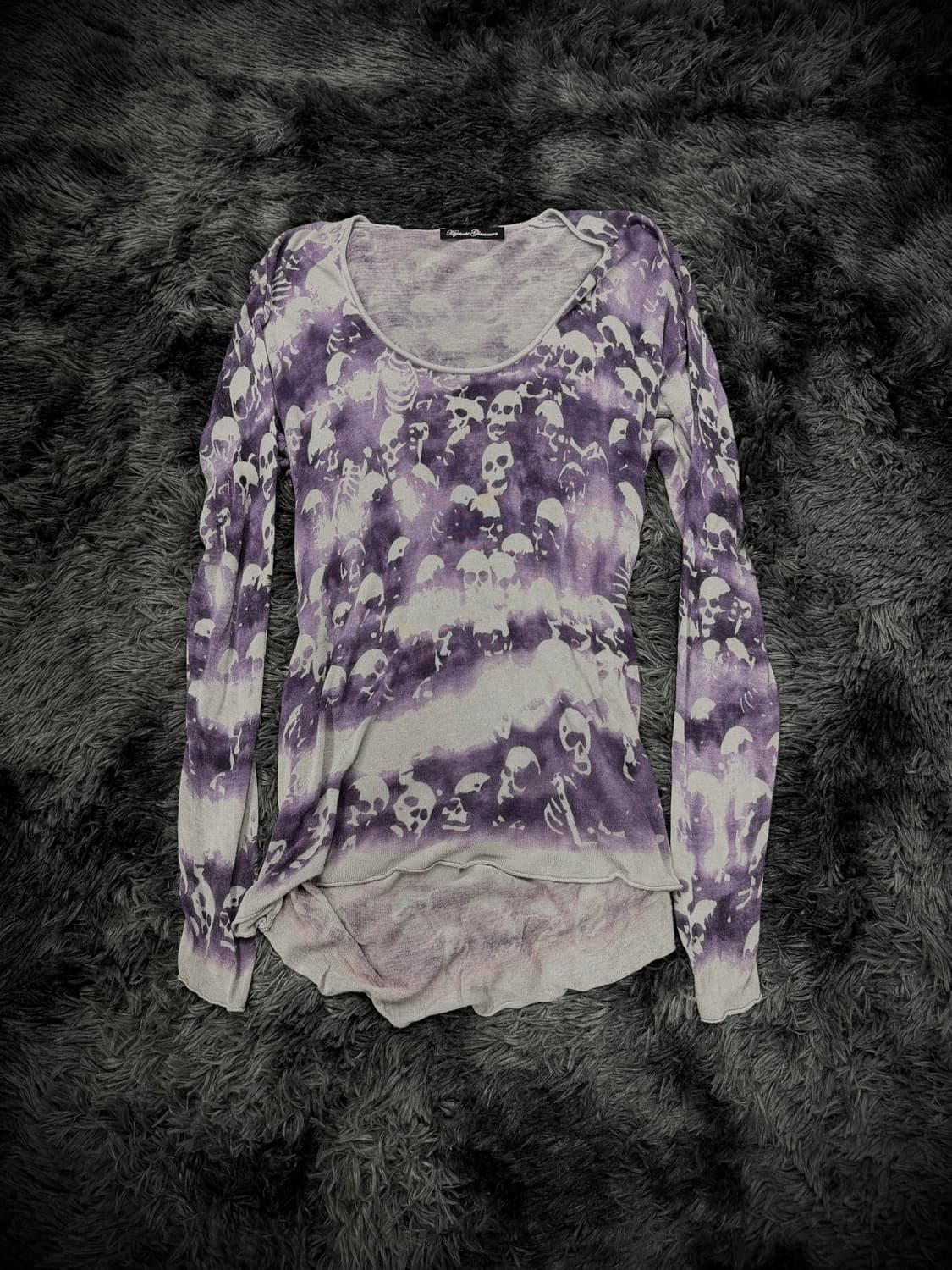 Hysteric Glamour 스컬 패턴 언발란스 니트 상품이미지1