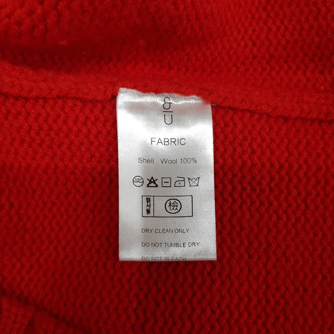 ANDYOU 앤유  울 100%  크루넥 니트 F사이즈 상품이미지6