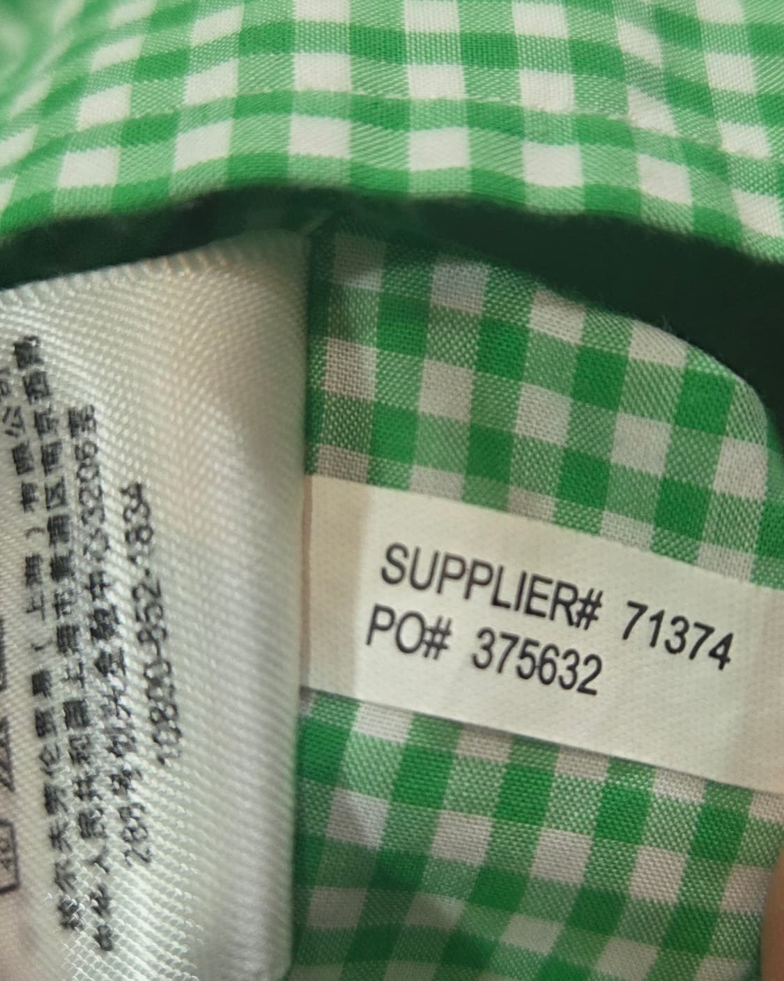 폴로 랄프로렌 여성 슬림핏 그린 깅엄체크 셔츠 상품이미지7