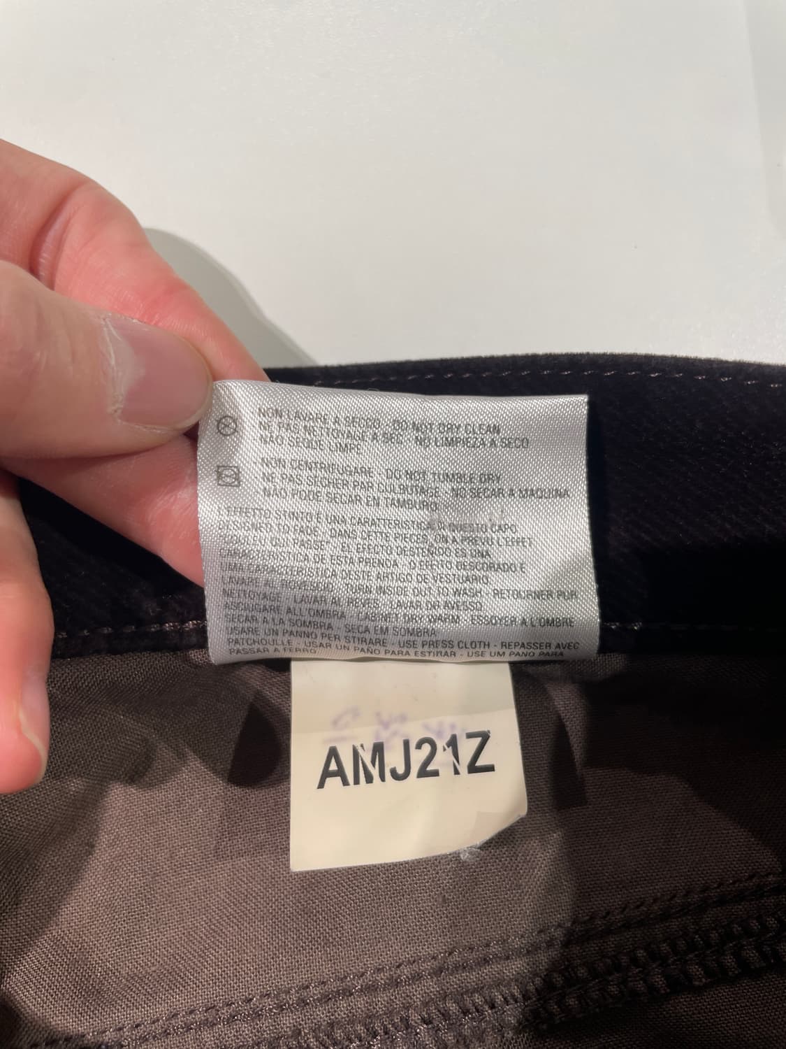 베르사체 클래식 다크 브라운 코듀로이 팬츠 상품이미지9