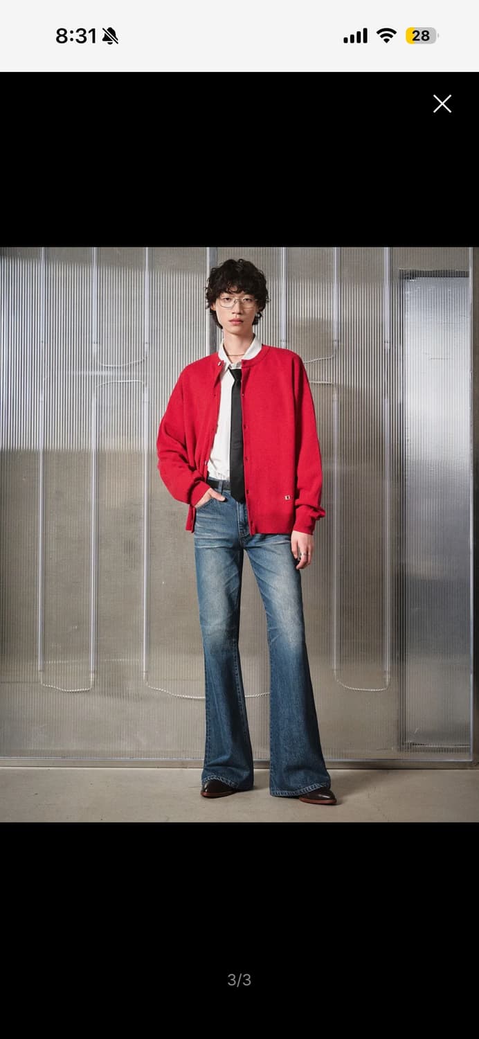 엘무드 잔느 플레어 데님 프렌치 블루 (44) 상품이미지3