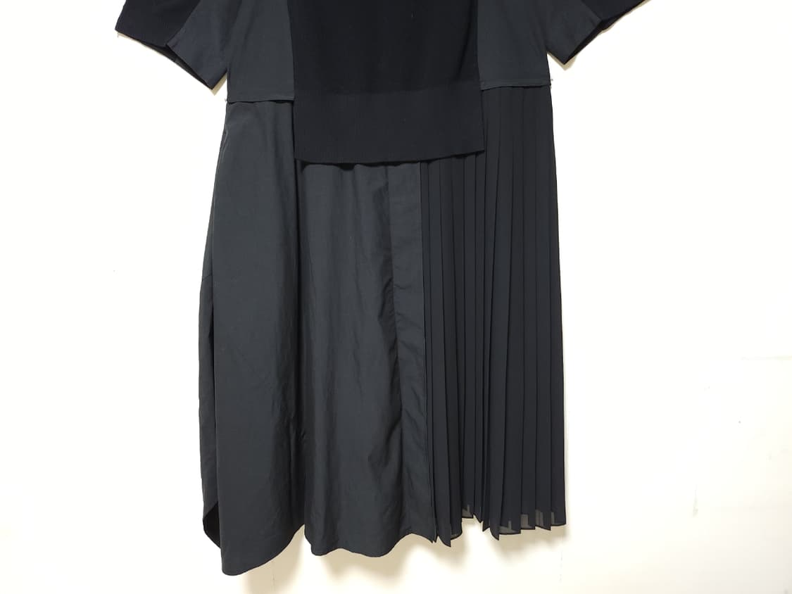 이새 골지패턴 플리츠배색 언발란스 롱원피스 66  상품이미지4