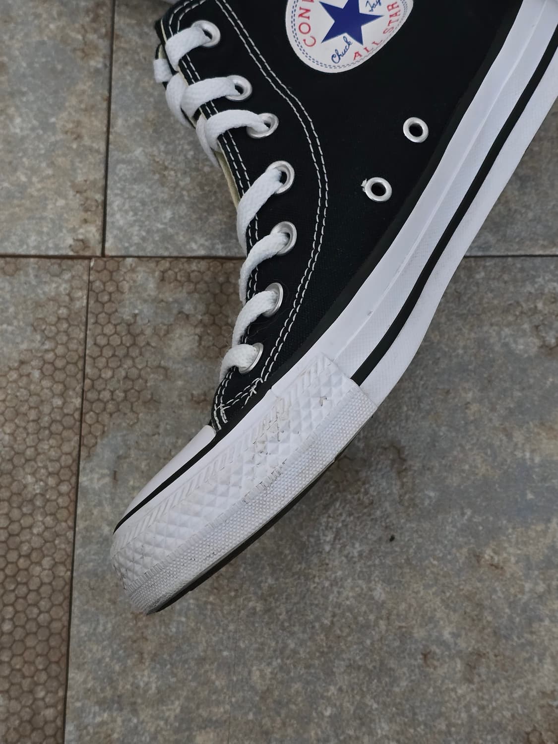 (245)컨버스 척테일러 올스타 하이 검흰 상품이미지8
