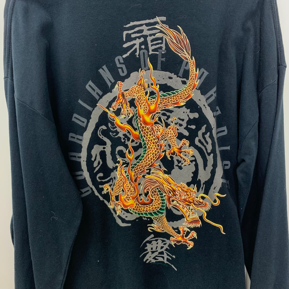 Vintage 빈티지 블랙 드레곤 롱슬리브 긴팔티 상품이미지6