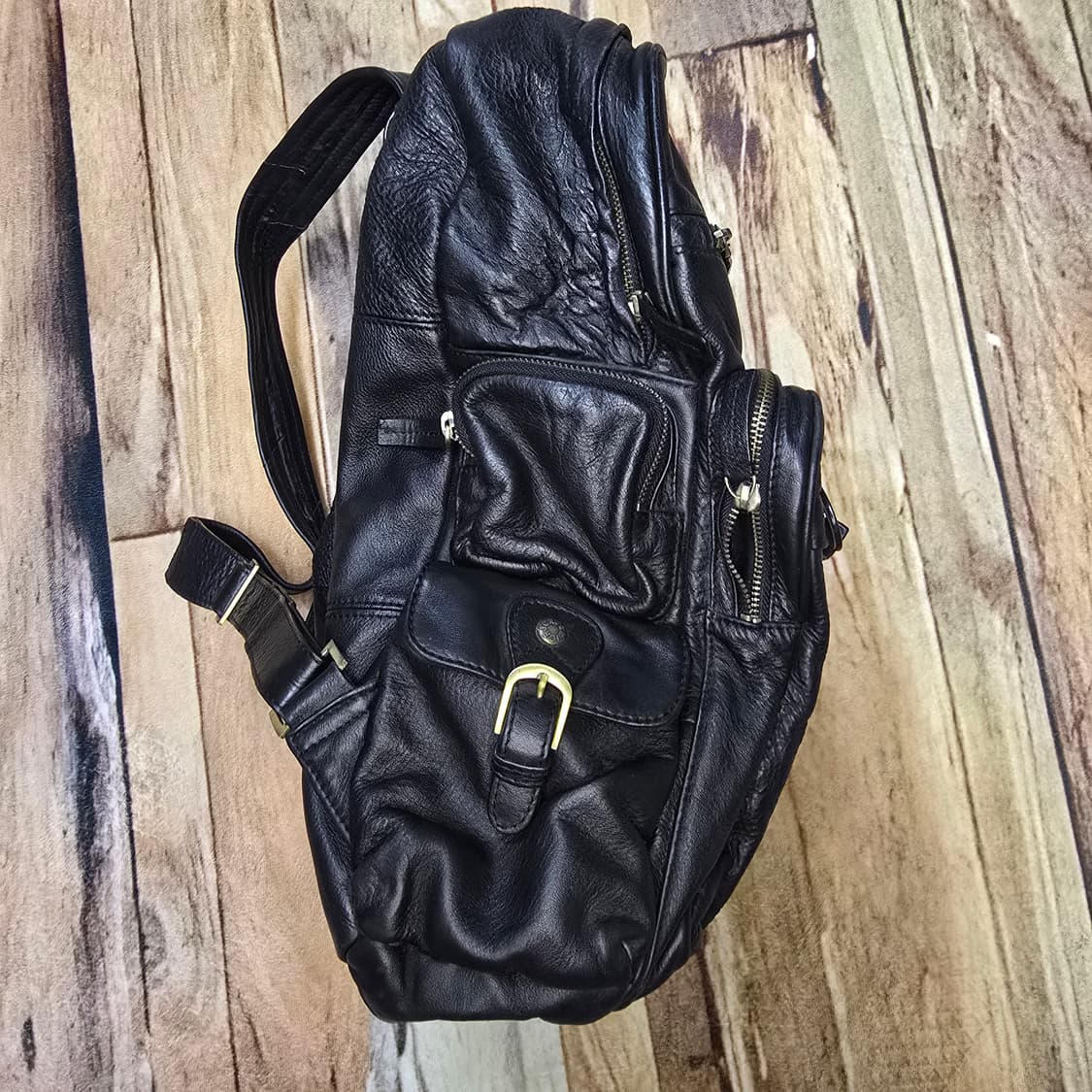 빈티지 풀그레인 카우레더 백팩 상품이미지2