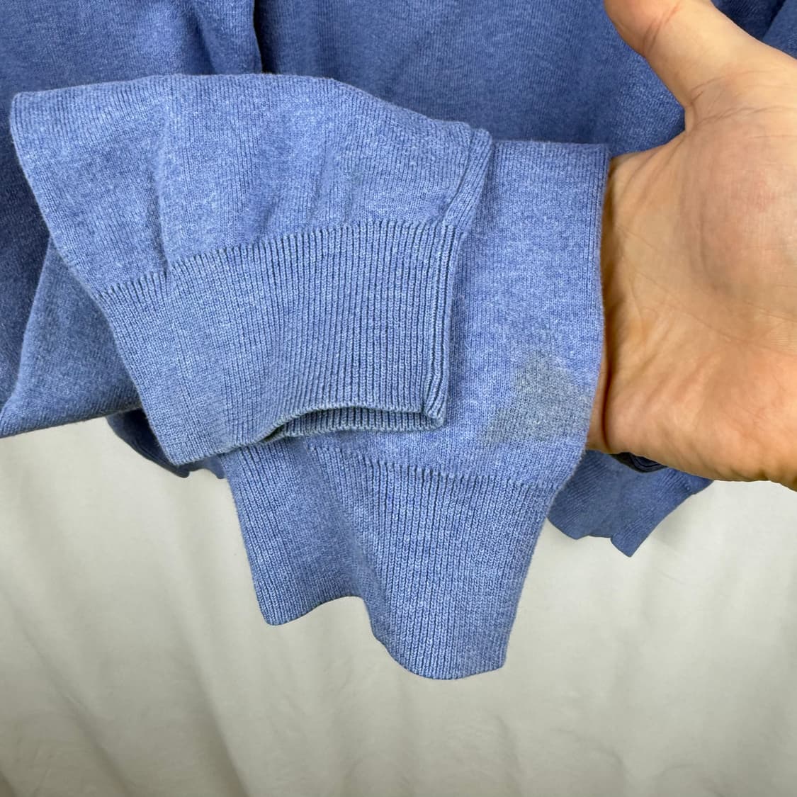 (XL) 폴로 랄프로렌 피마코튼 라운드 니트 스카이블루 상품이미지5