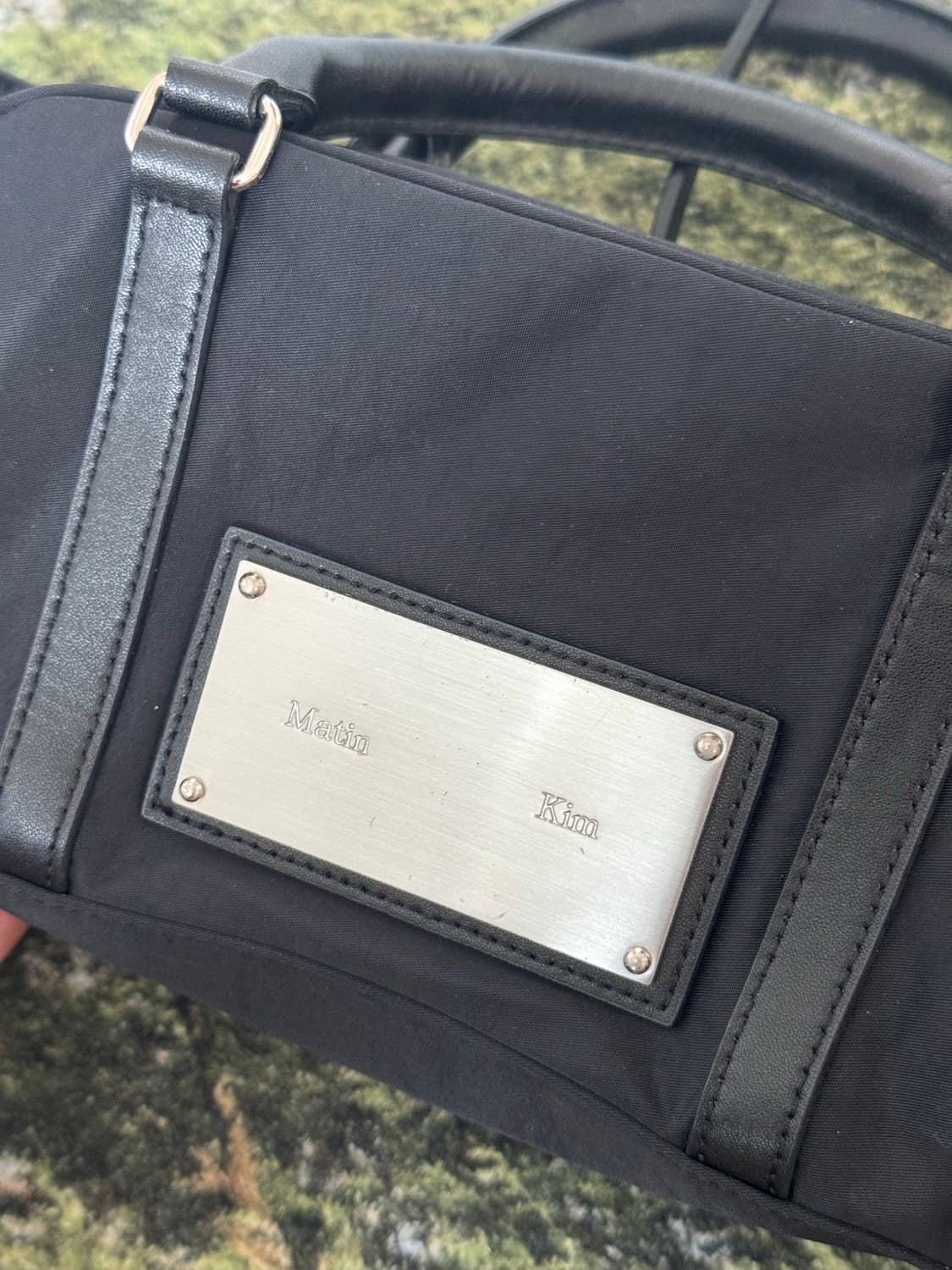 마뗑킴 BABY SPORTY TOTE BAG IN BLACK 상품이미지3