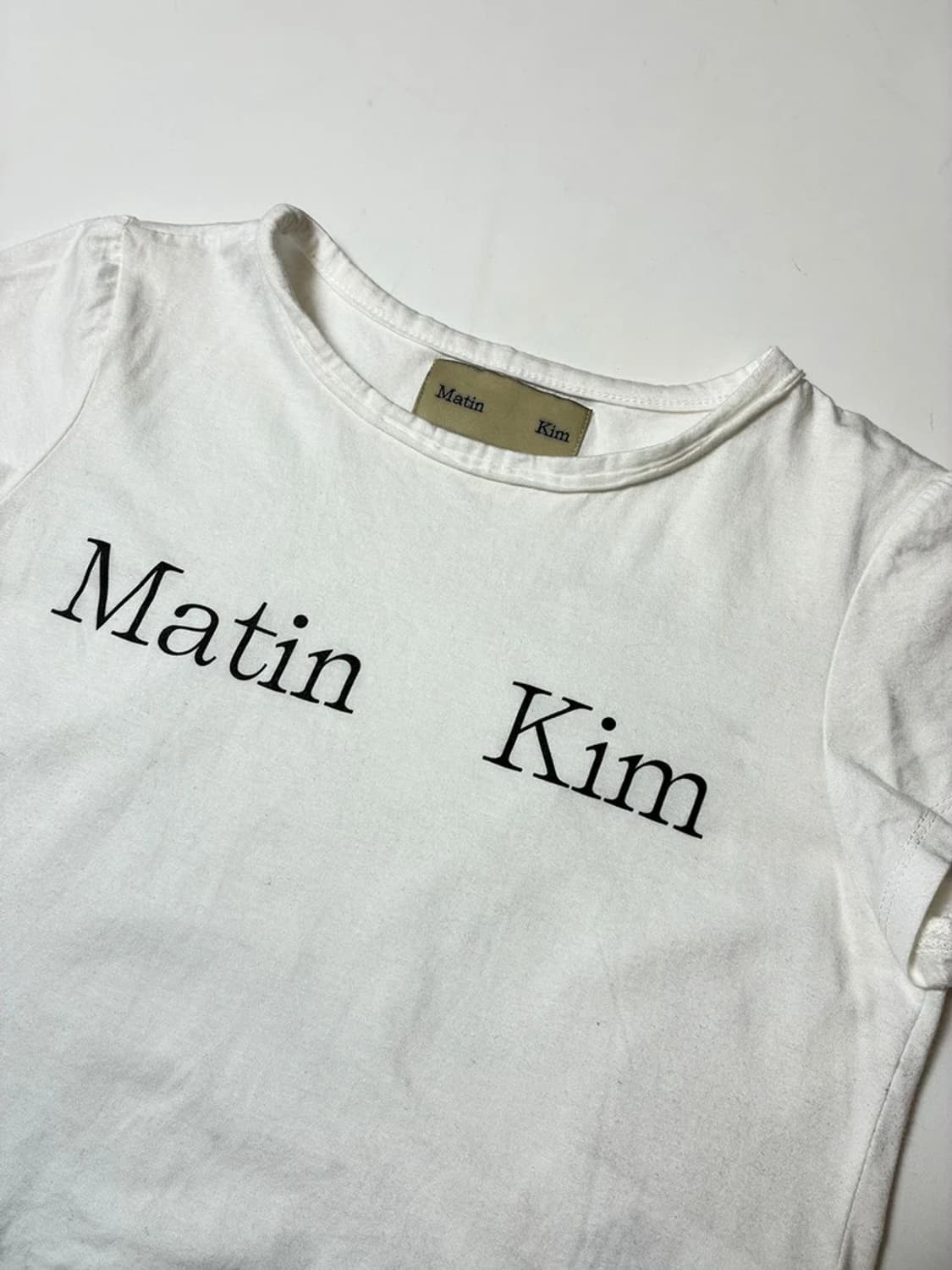 마뗑킴 Matin Kim 21FW 크롭 반팔 티셔츠 PN9045 상품이미지2