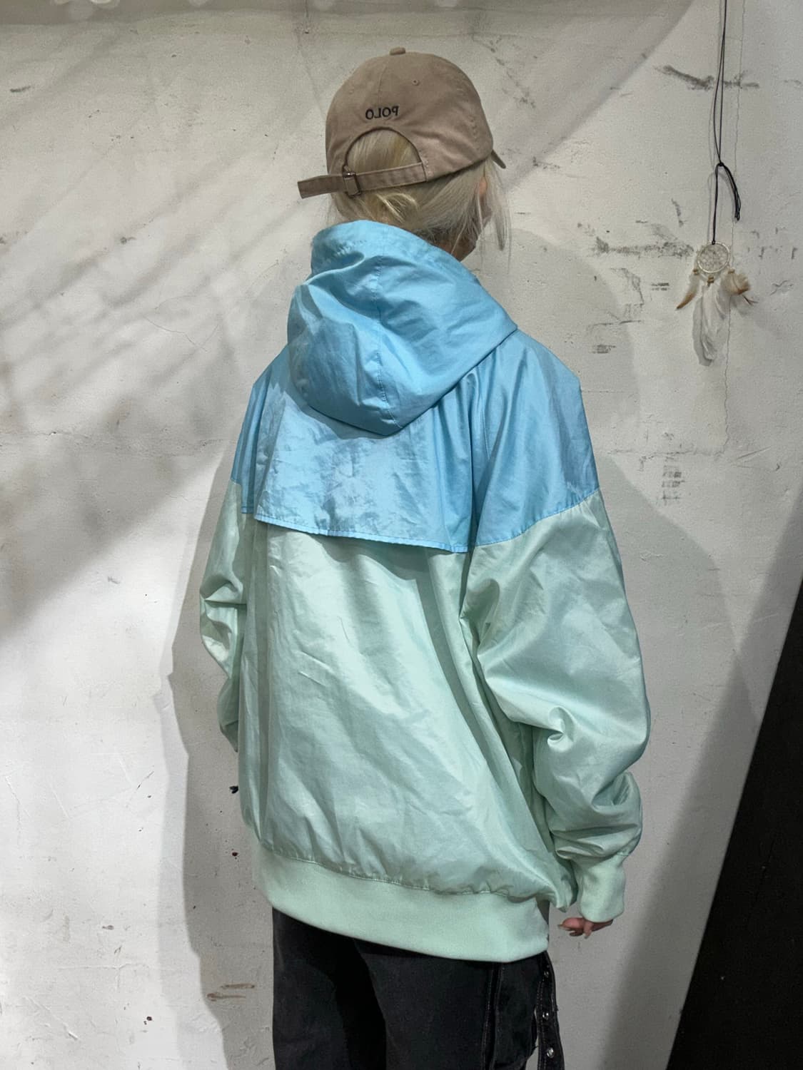 나이키 민트 윈드러너 빅 사이즈 오버핏 바람막이 트랙 자켓 XXL 상품이미지3