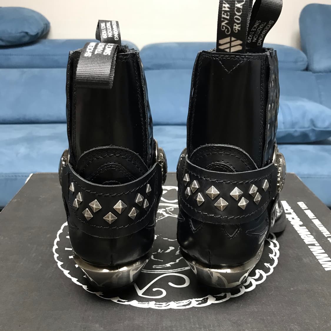 뉴락 유광 무광 믹스 하네스 웨스턴 부츠 상품이미지4