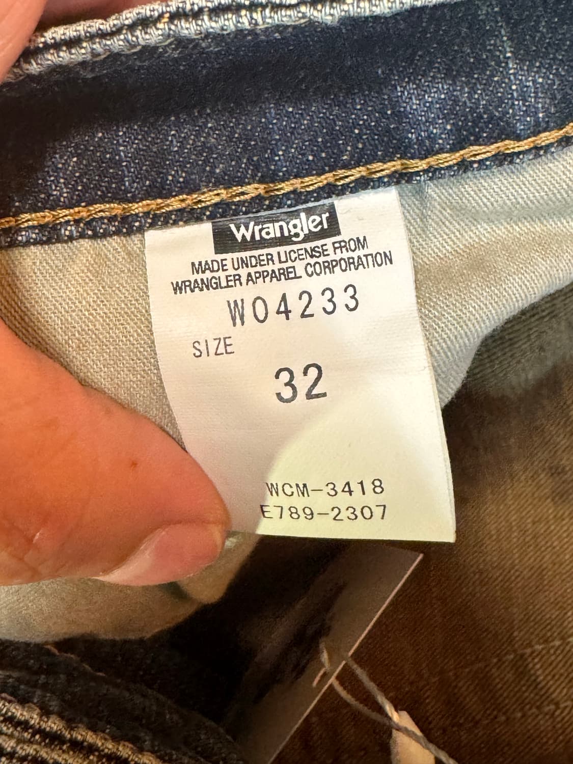랭글러 wrangler 빈티지 워싱 웨스턴 데님 팬츠 32 상품이미지5