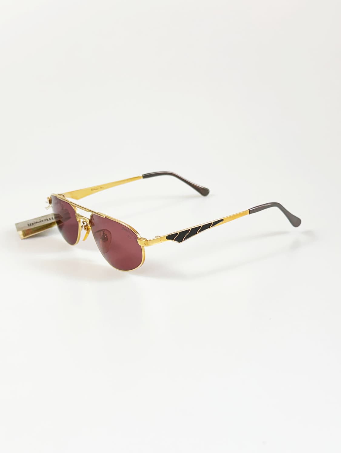 90s MARELLI 골드 슬림 보잉 메탈 프레임 빈티지 선글라스 상품이미지3