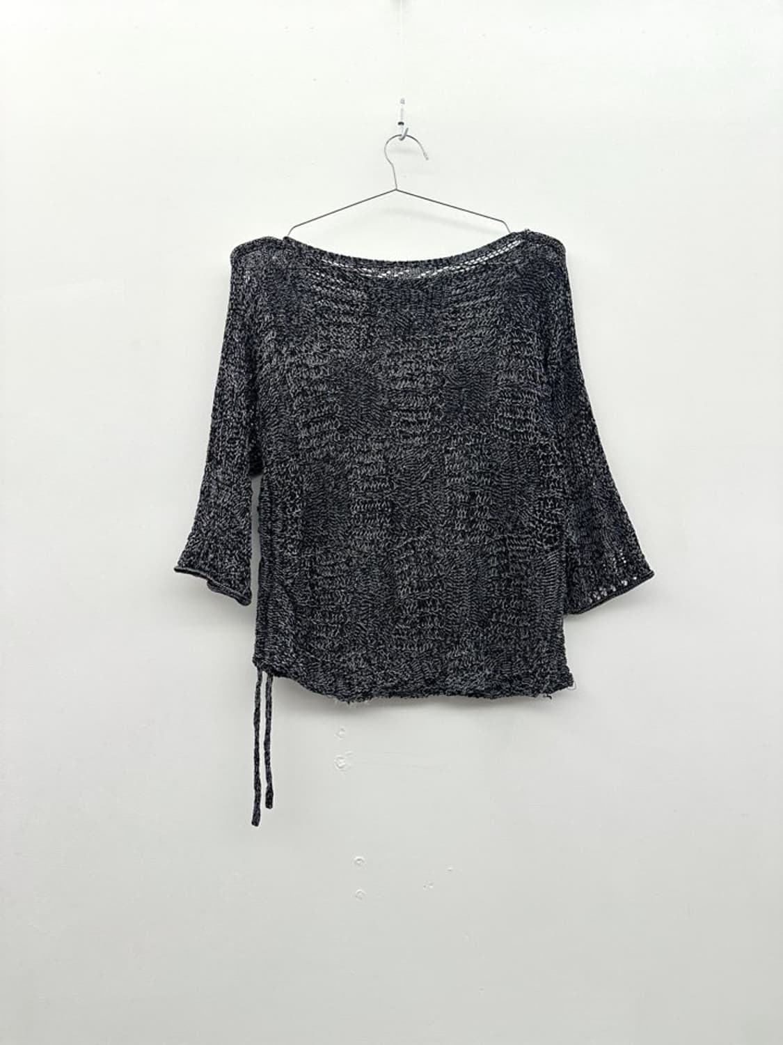 Net side string knit / black 상품이미지7
