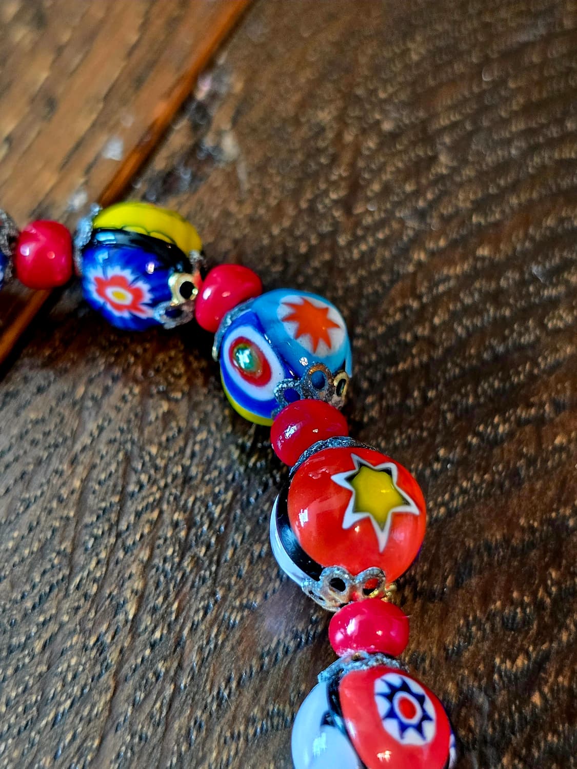 🇮🇹90's 빈티지 이탈리아 무라노 밀리피오리 글라스 팔찌 상품이미지5