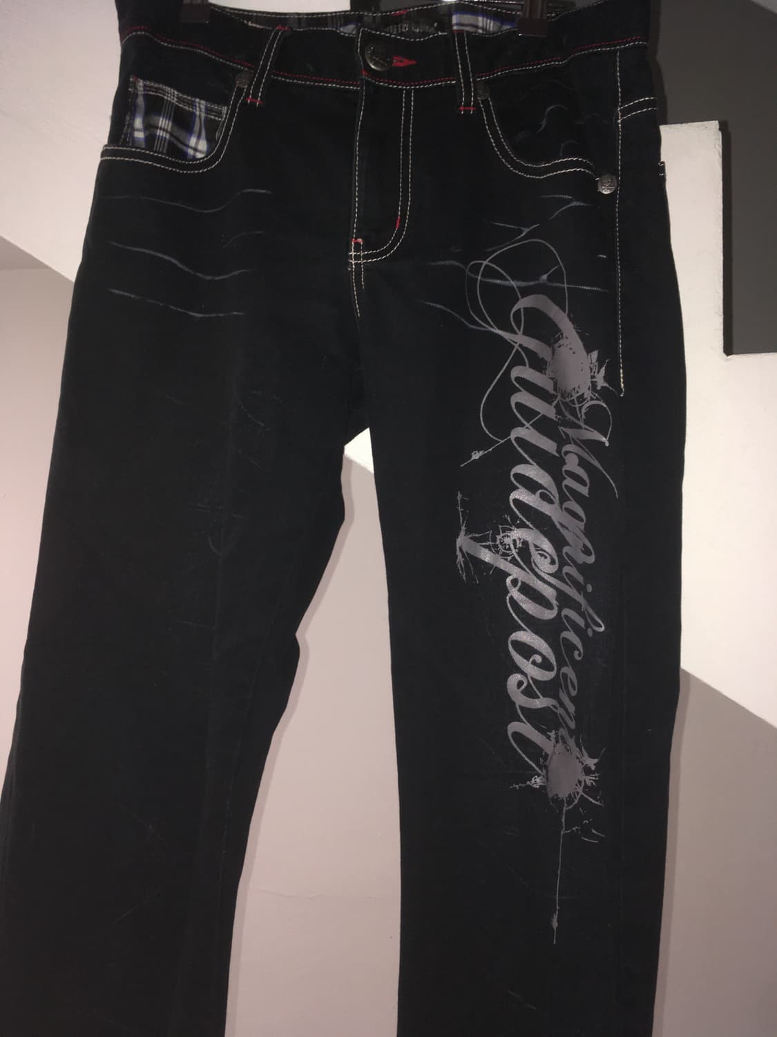 jpn vintage y2k black denim pants 상품이미지7