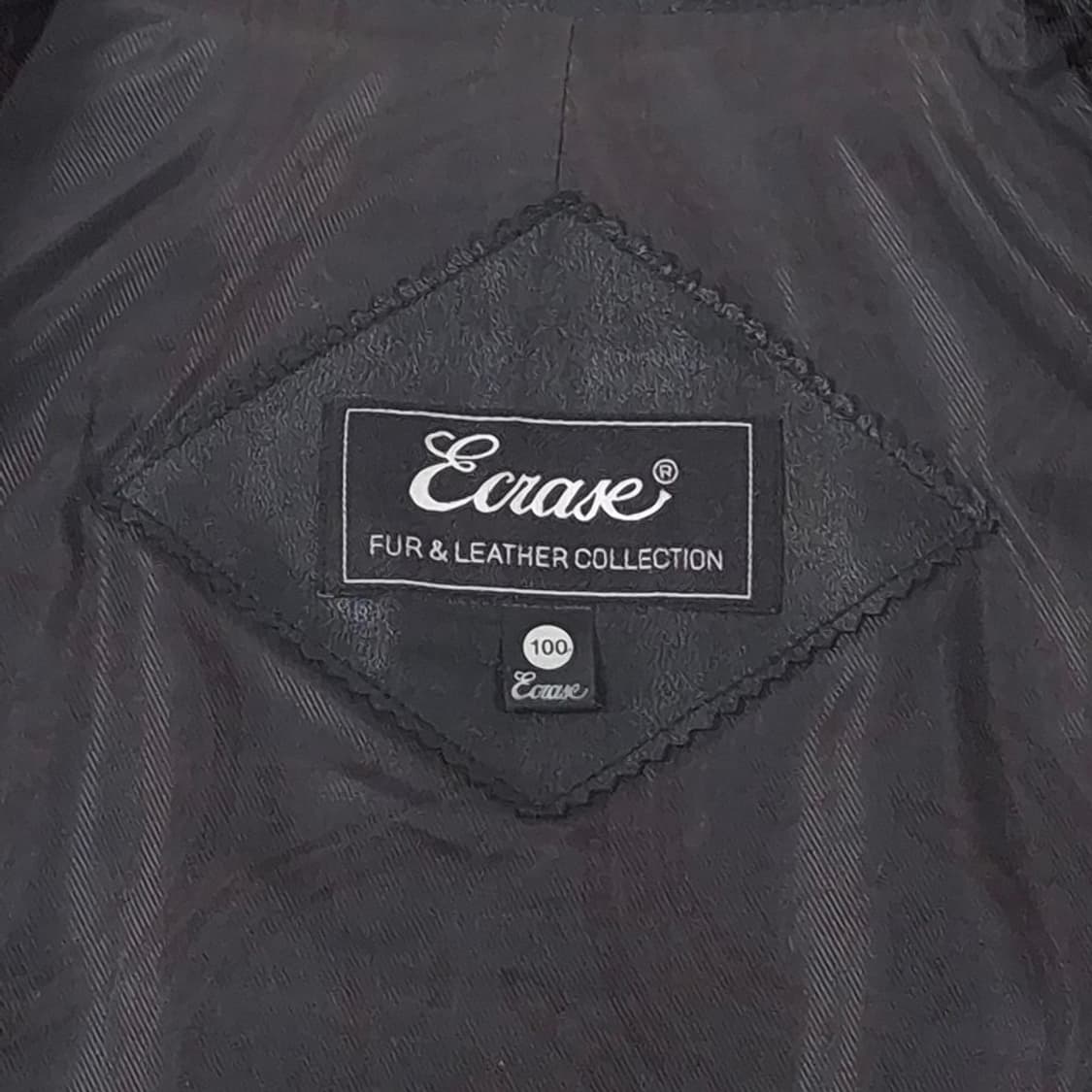 에크라제 리얼 램스킨 피그스킨 레더 지퍼 베스트 L 상품이미지6