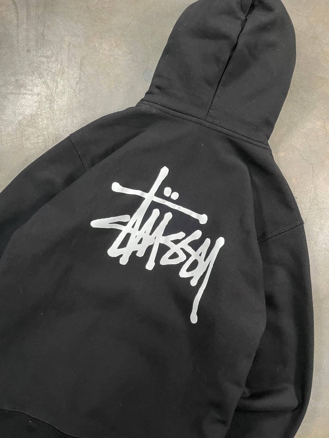 스투시 스탁로고 스웻 후드집업 상품이미지2