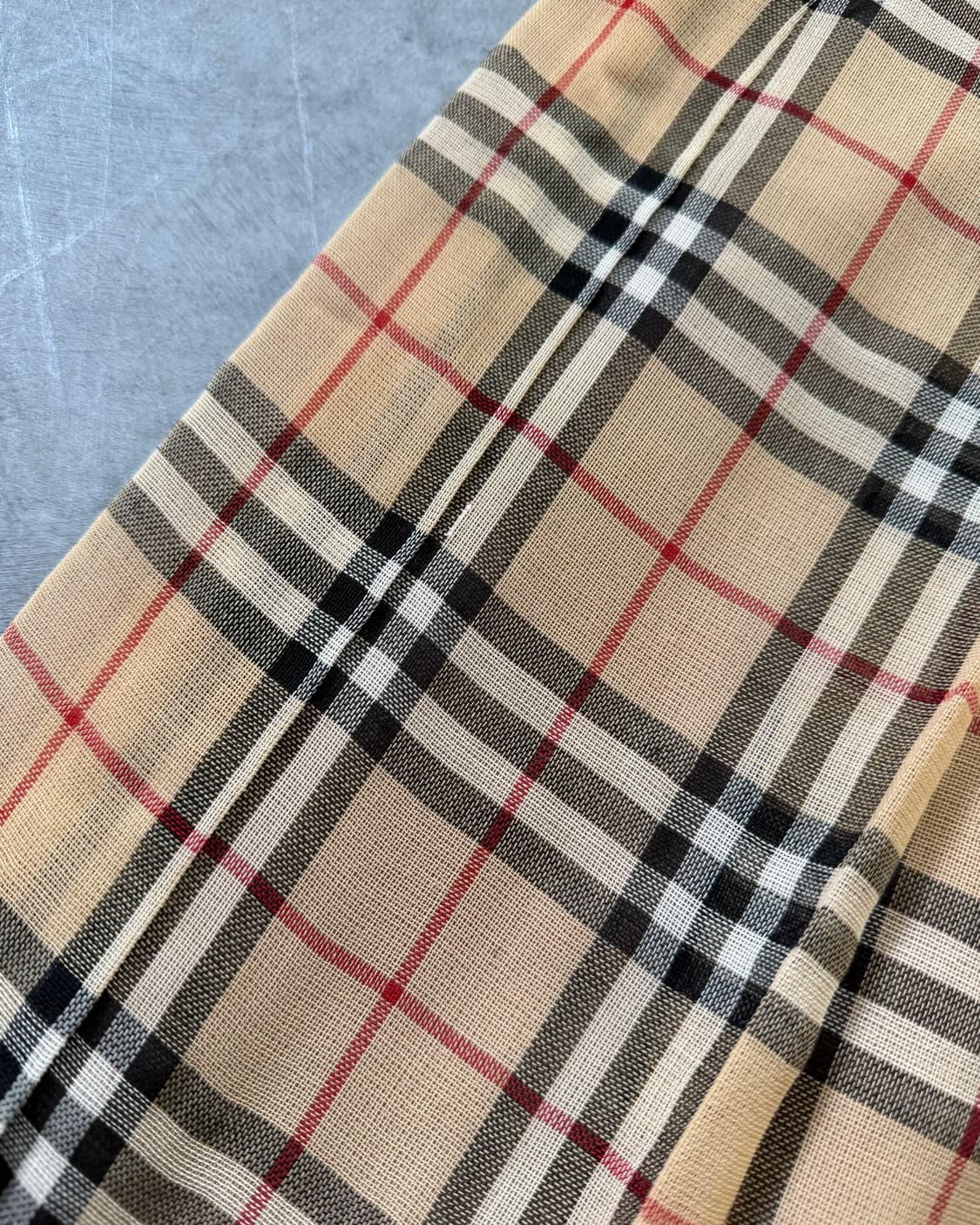 Burberry 버버리 블루라벨 노바체크 린넨 플리츠 스커트 상품이미지9