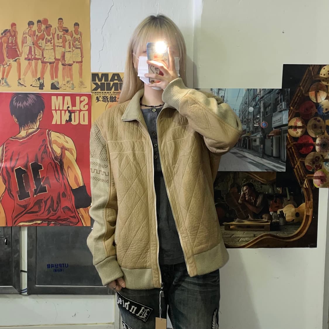 Pulo L•C•S  베이지 코튼 자켓 XL 상품이미지1