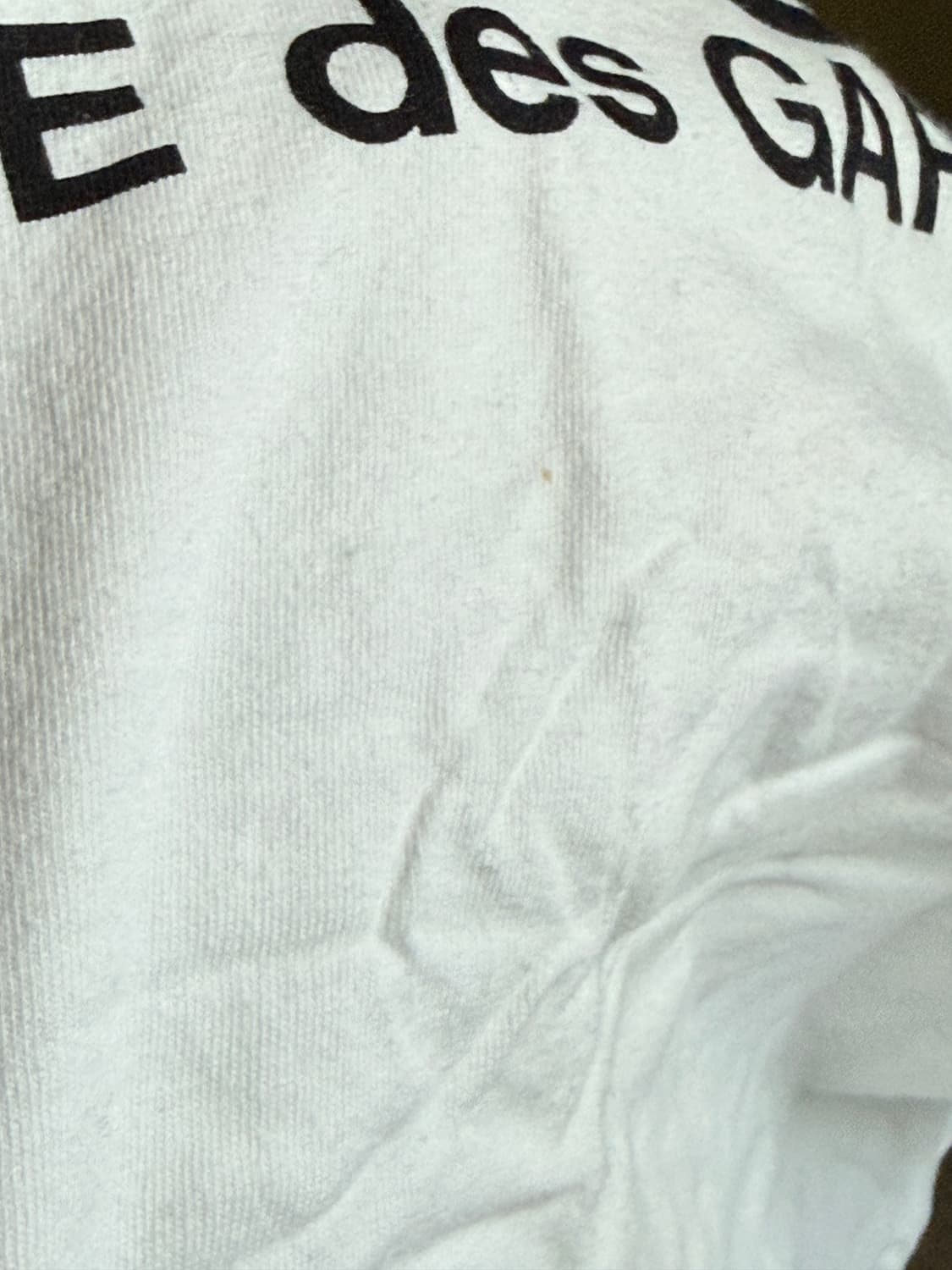 꼼데가르송 화이트 티셔츠  상품이미지4