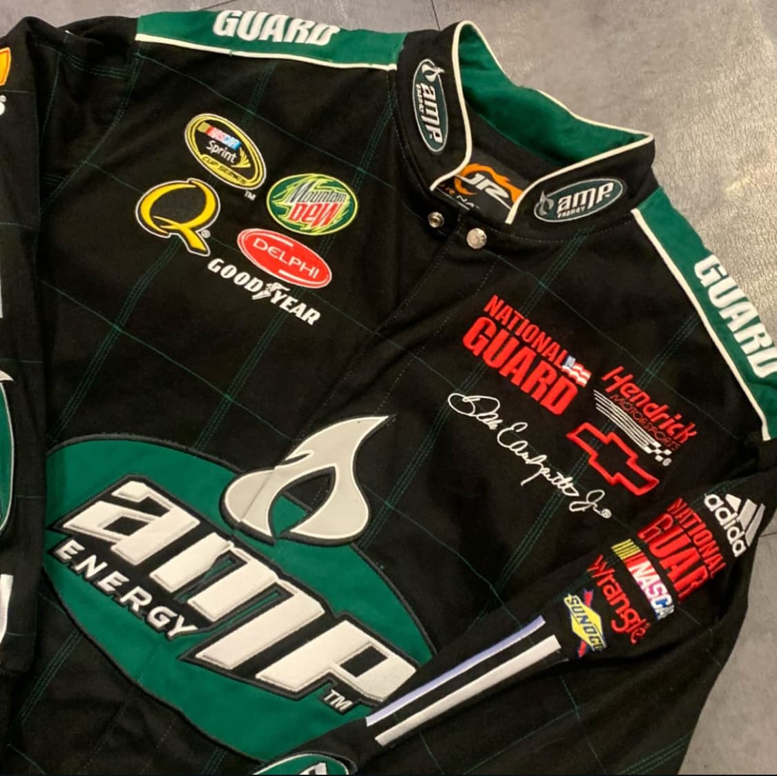 [IM] AMP 네이비 코튼 레이싱 자켓 [DEADSTOCK 데드스탁] 상품이미지1