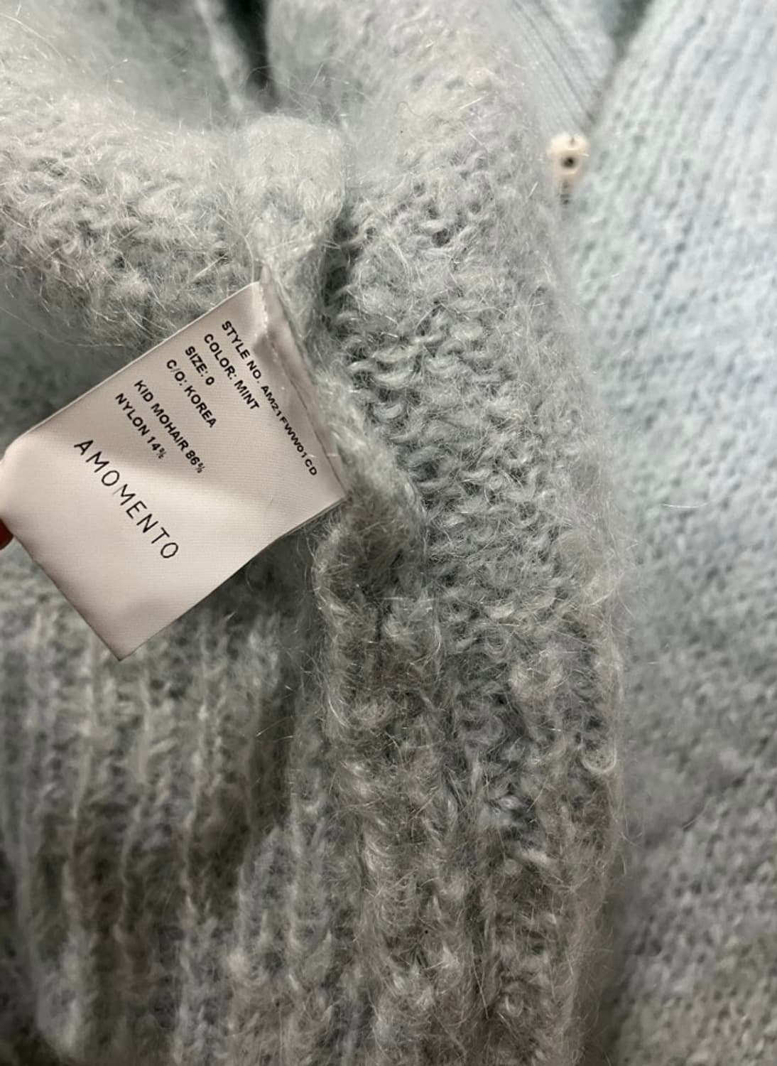 아모멘토 그랜마 가디건 민트 익스클루시브 상품이미지10
