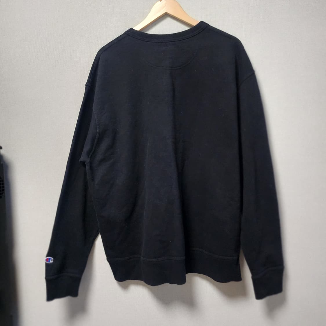 [3XL] 챔피온 블랙 기모 맨투맨 티셔츠 상품이미지2