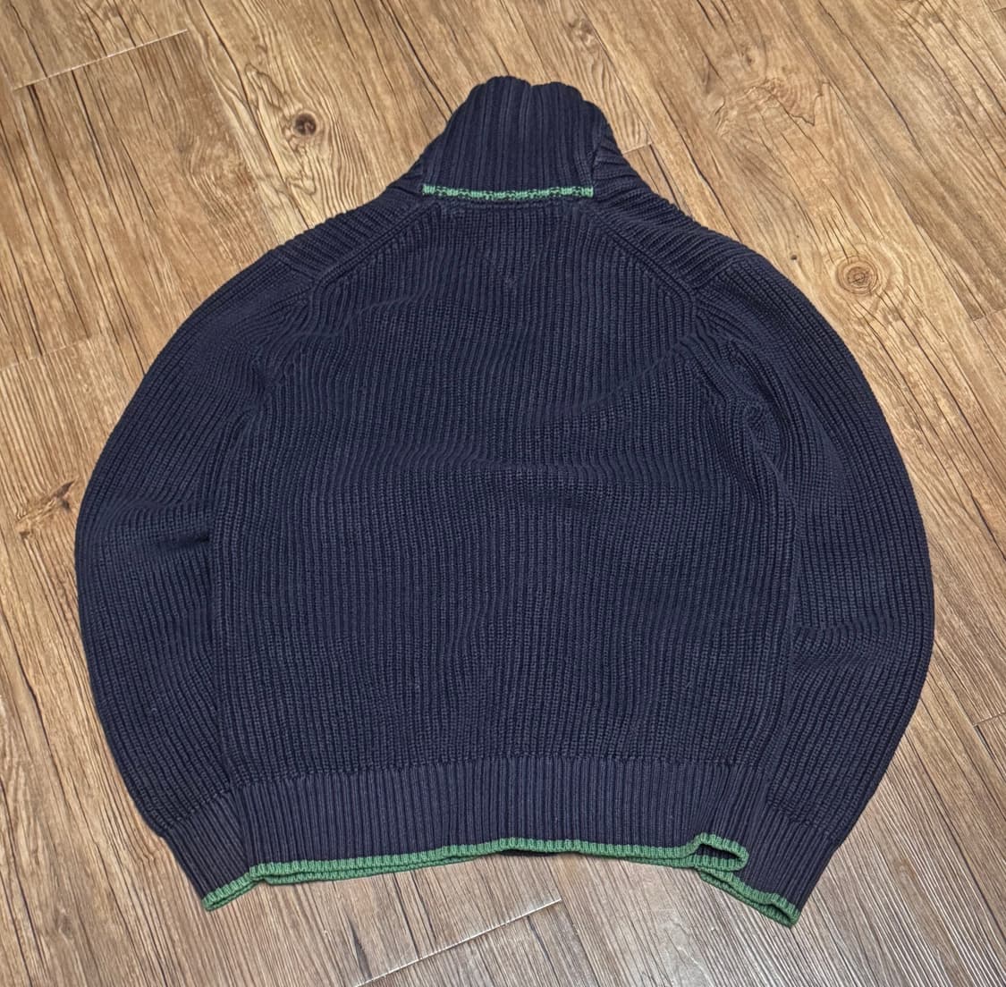 [XL] 타미힐피거 네이비 숄카라 헤비 가디건 상품이미지3