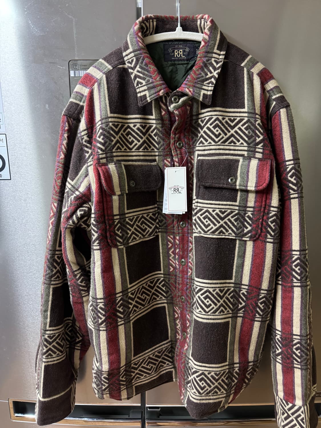 rrl자카드 오버셔츠 M사이즈 새상품 팝니다. 상품이미지3