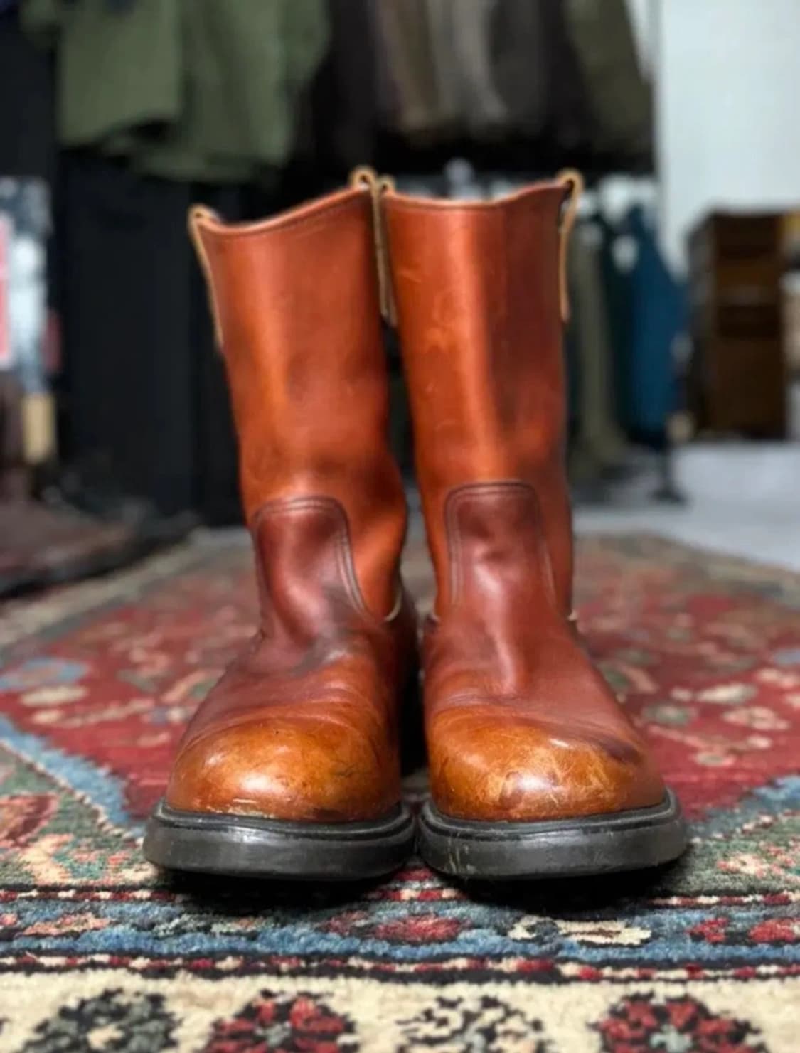 80's OG USA Made 레드윙 페코스 웨스턴 부츠 카우보이 부츠 상품이미지4