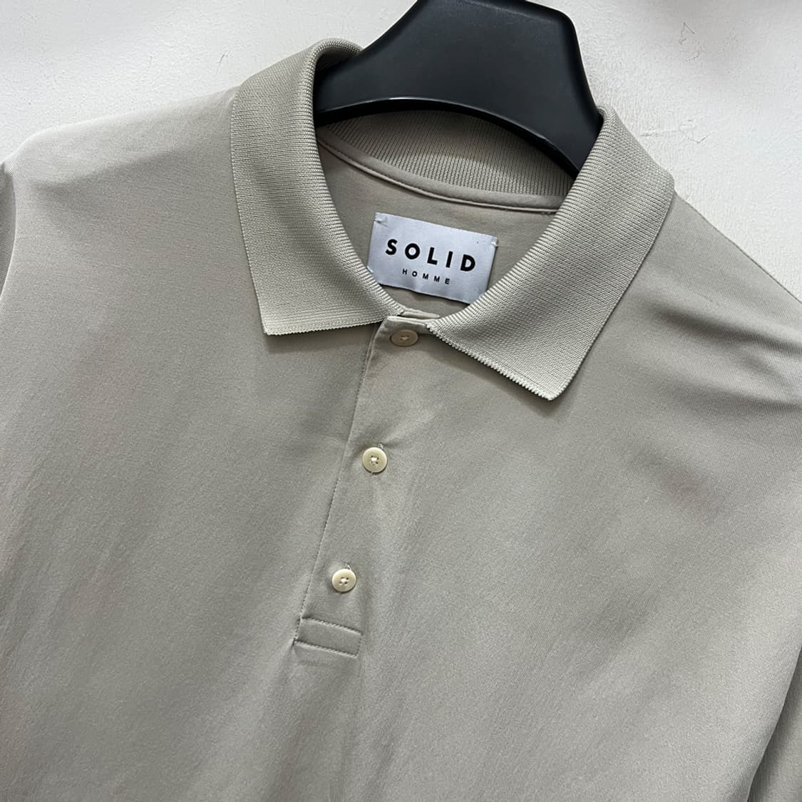 솔리드옴므 레이온 PK 카라 반팔티 95 상품이미지3