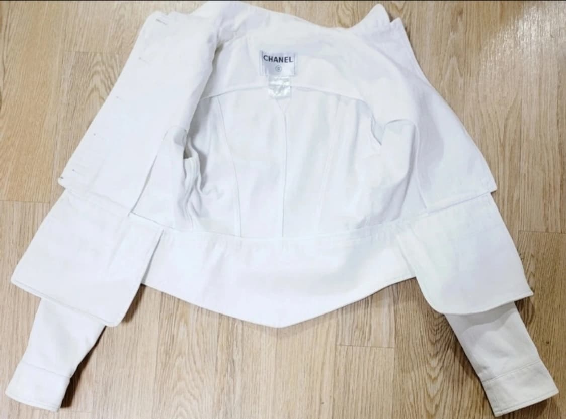 [정품] 샤넬 자켓 화이트/아이보리 44~55 (여성용) 한정판 상품이미지7