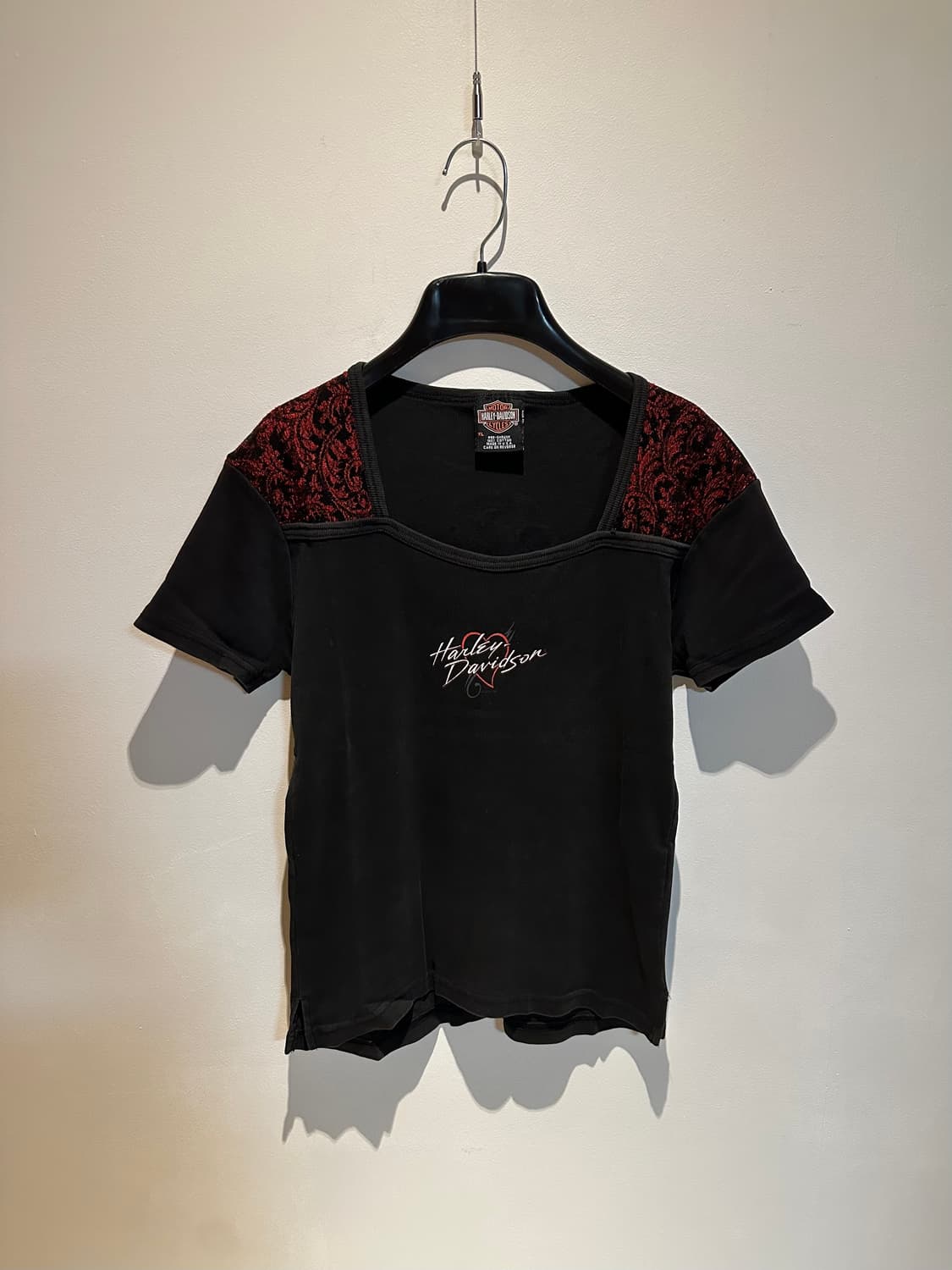 Floral Square Neck T Shirt 상품이미지1