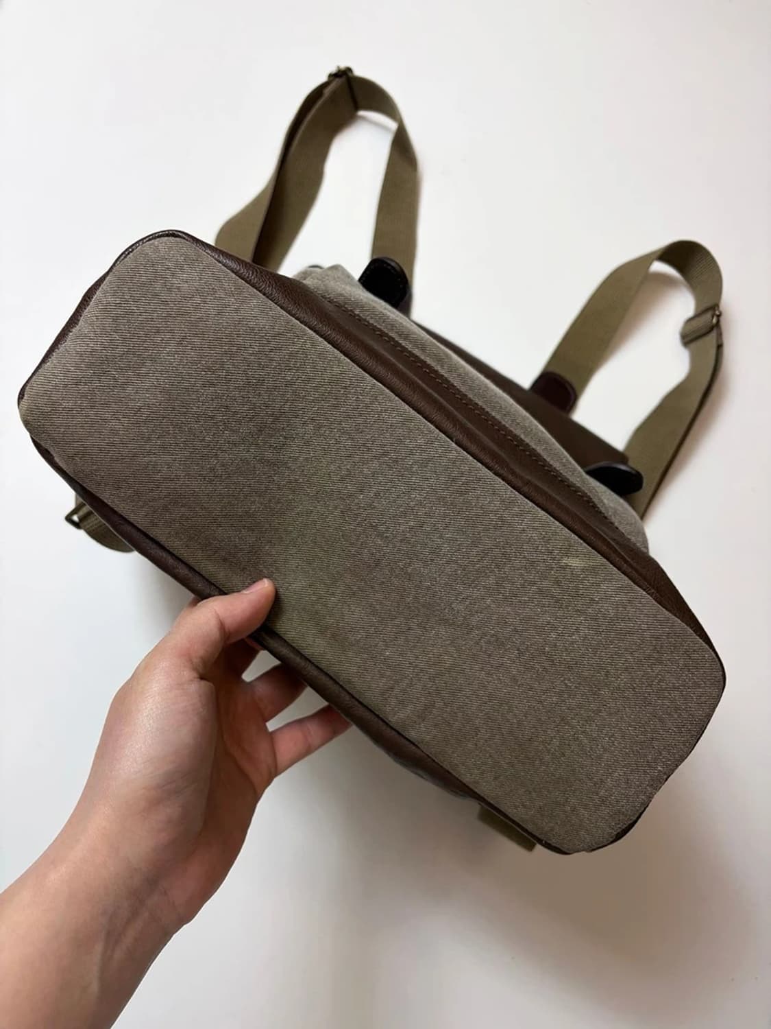 시리즈 아메카지 빈티지드 캔버스 백팩 Q1541 상품이미지6