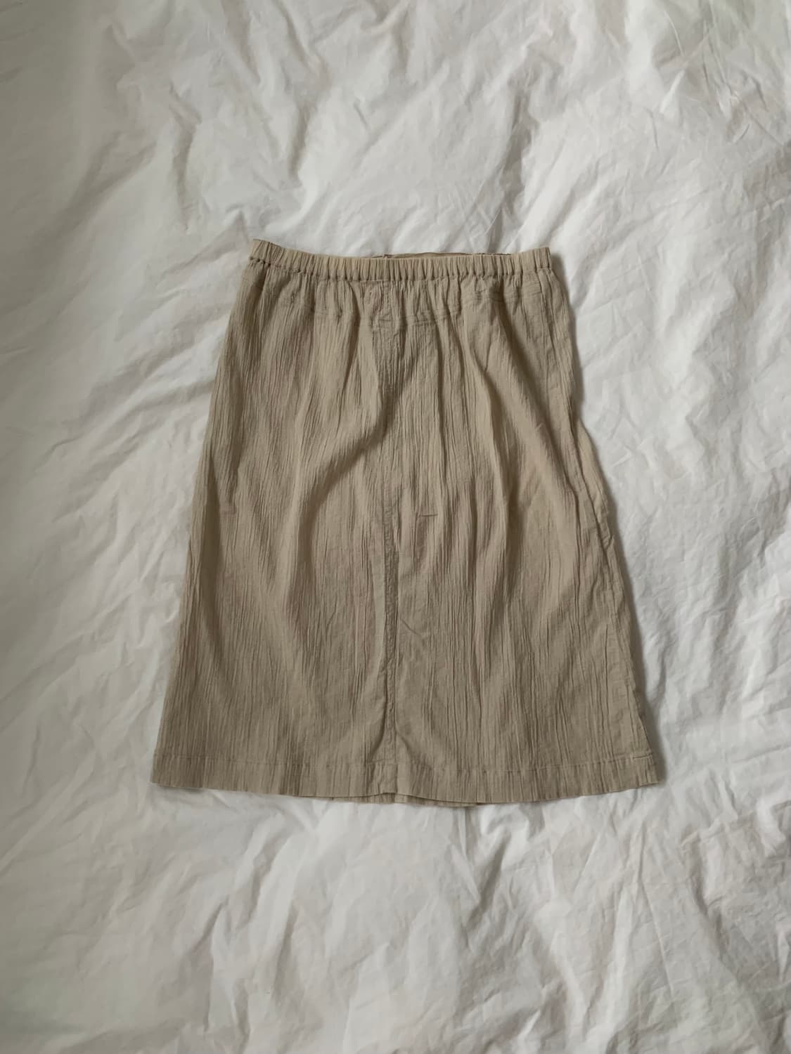베이지 미디 스커트 상품이미지5
