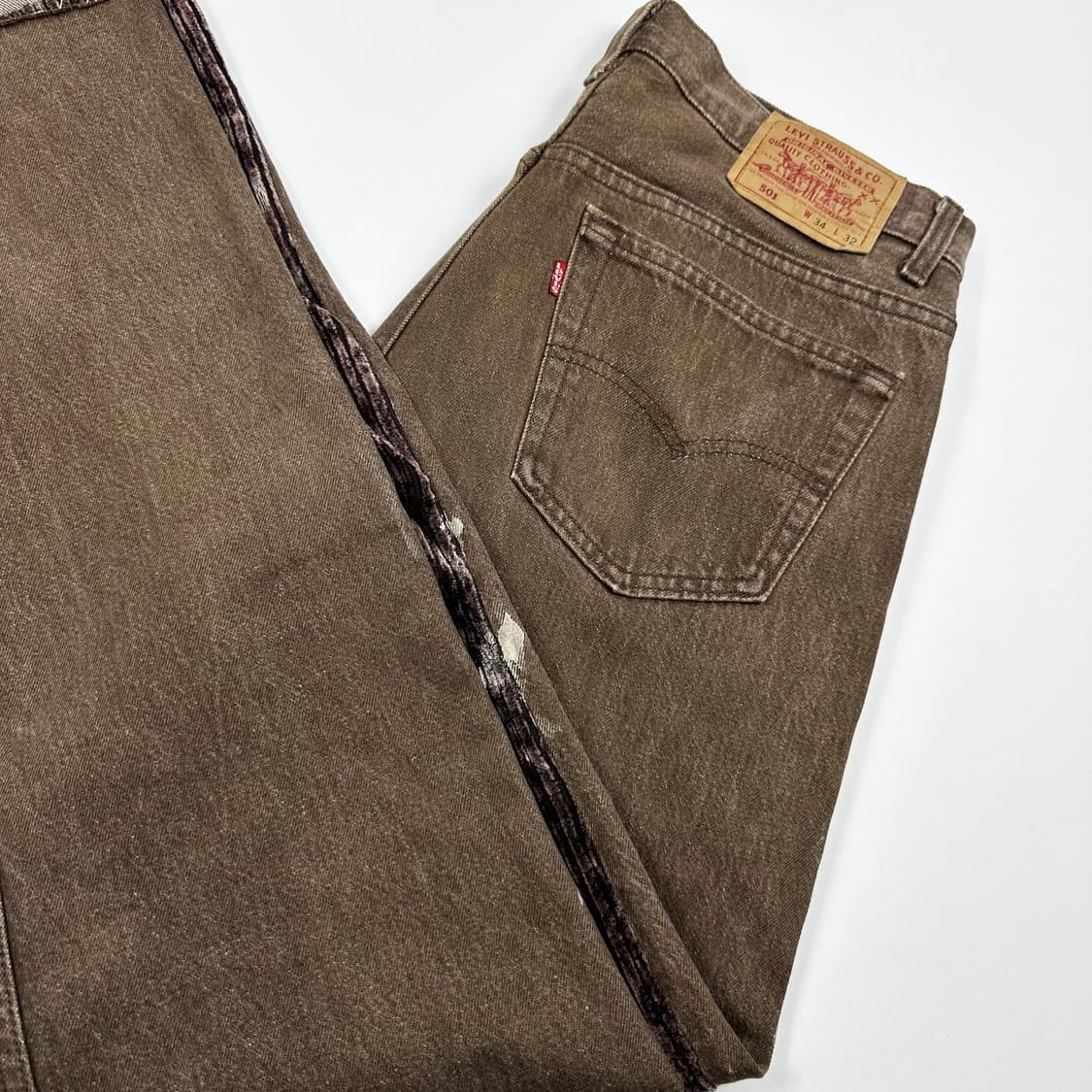 리바이스 501 USA 리메이크 페인팅 데님 팬츠 (34인치) 상품이미지1