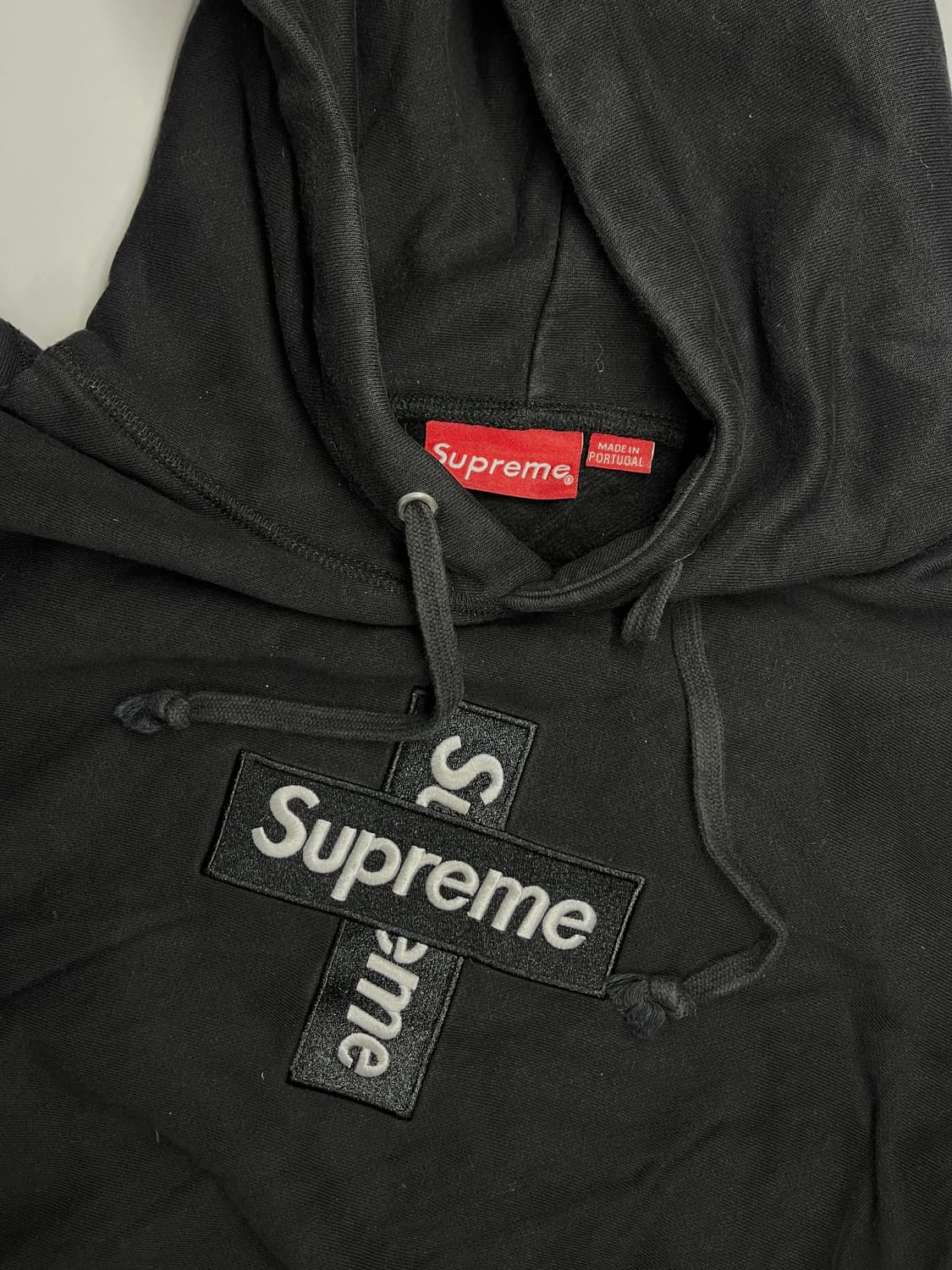 슈프림 크로스 박스 로고 후드티 블랙 S 상품이미지3