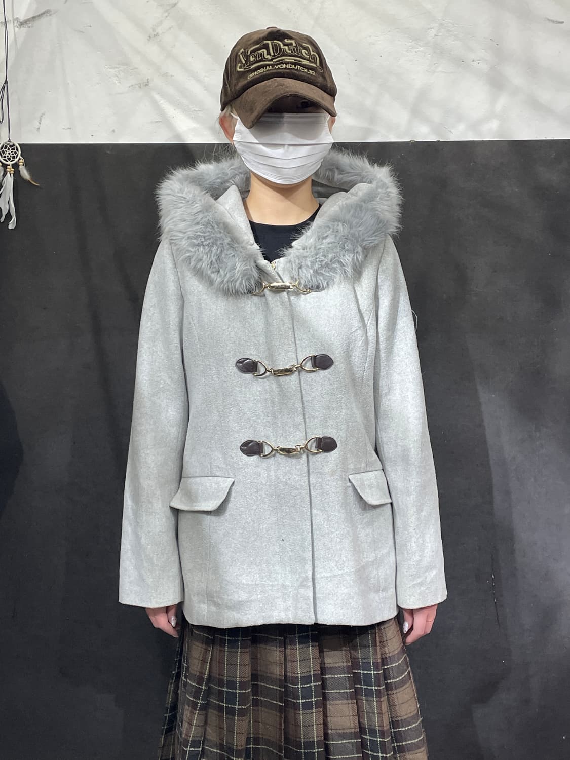 일본빈티지 울프죠 핀터깔 갸루 파이어맨 자켓 후드 숏코트  상품이미지3