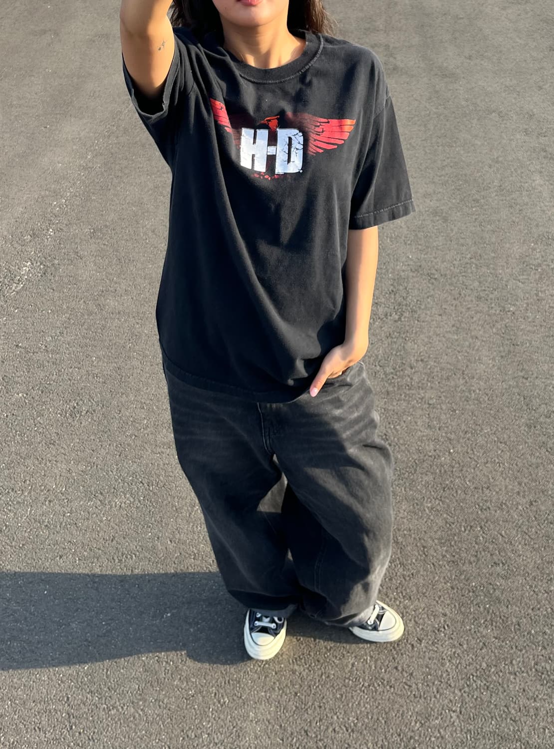 00s USA 할리데이비슨 ‘아이다호 모스코바’ 티셔츠 상품이미지6