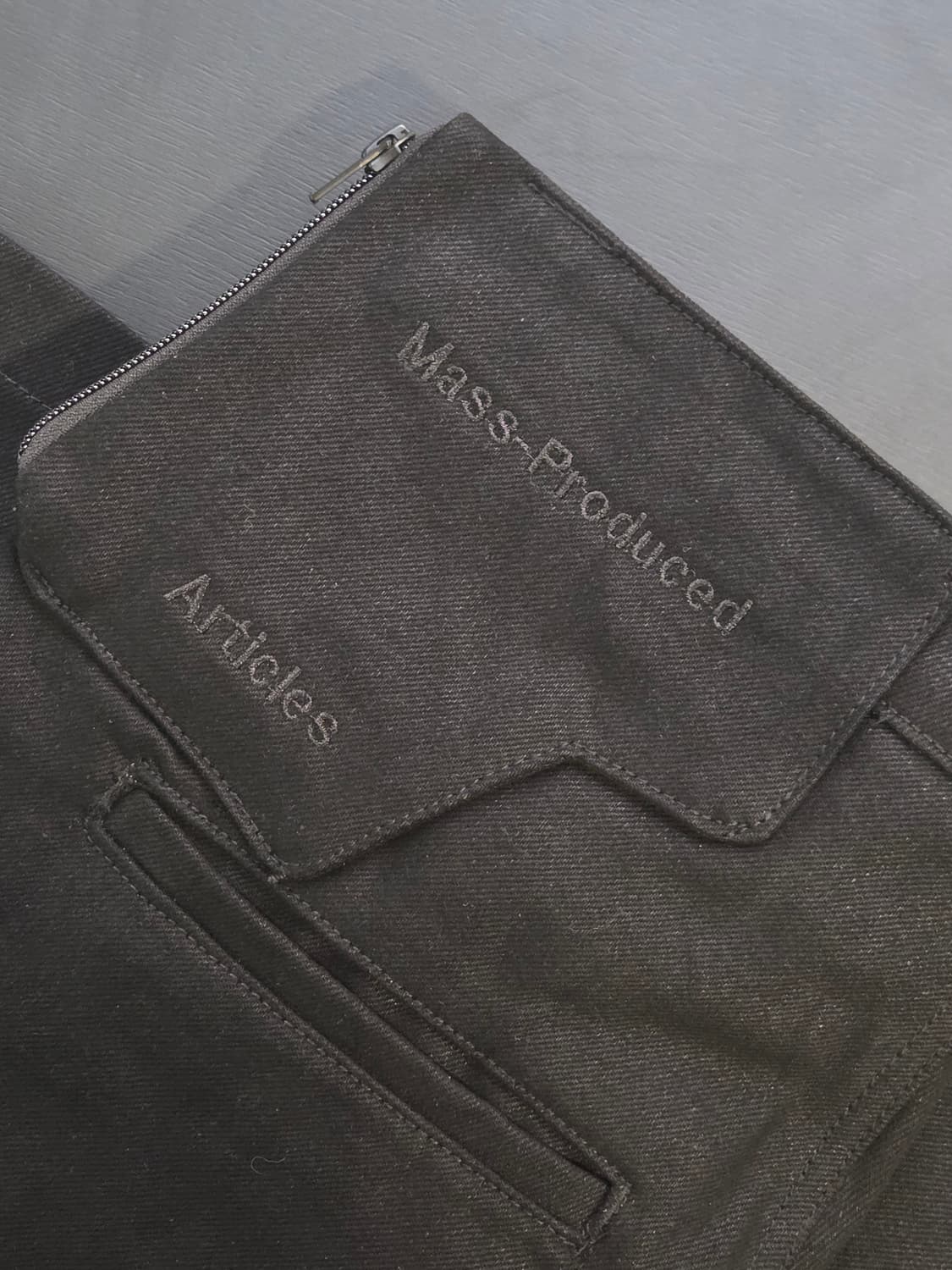 플라스틱프로덕트 월렛 데님 팬츠 S 상품이미지6