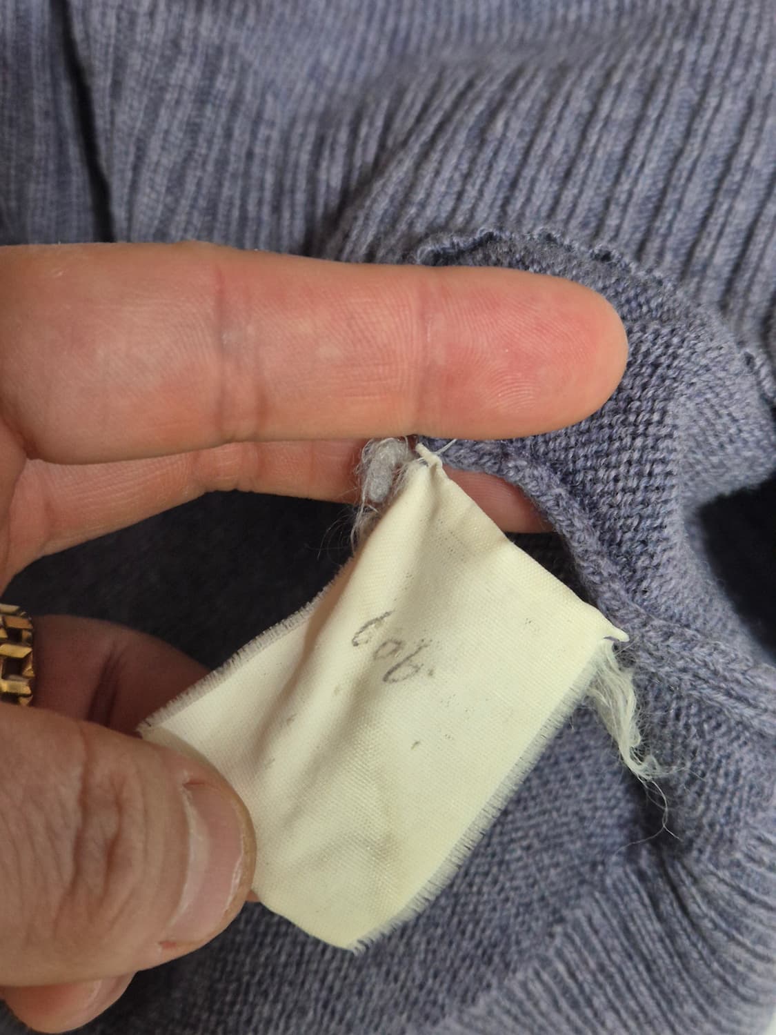 [110] 폴로 랄프로렌 보라색 퍼플 울100 니트 맨투맨 L 105 상품이미지5