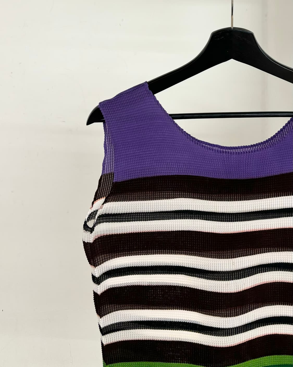 이세이 미야케 미 스트라이프 플리츠 슬리브리스 상품이미지3