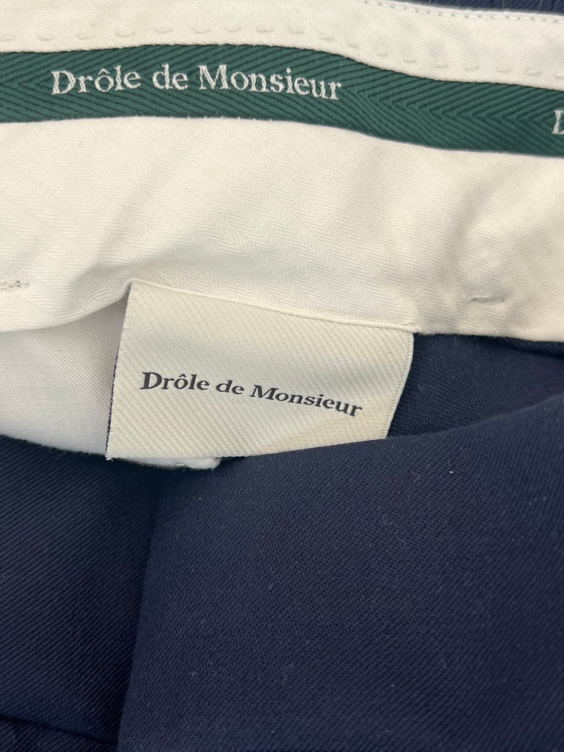 드롤드무슈 울 카고 팬츠 네이비 S 상품이미지4