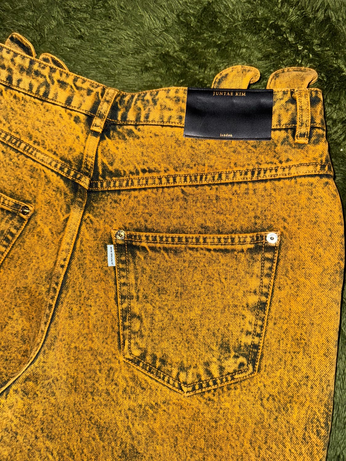 [L] juntae kim 준태킴 게더 코르셋 워시드 데님 팬츠 상품이미지9