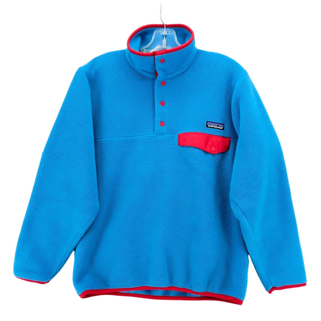 90s 파타고니아 신칠라 스냅-T 블루/레드 콜롬비아 상품이미지1