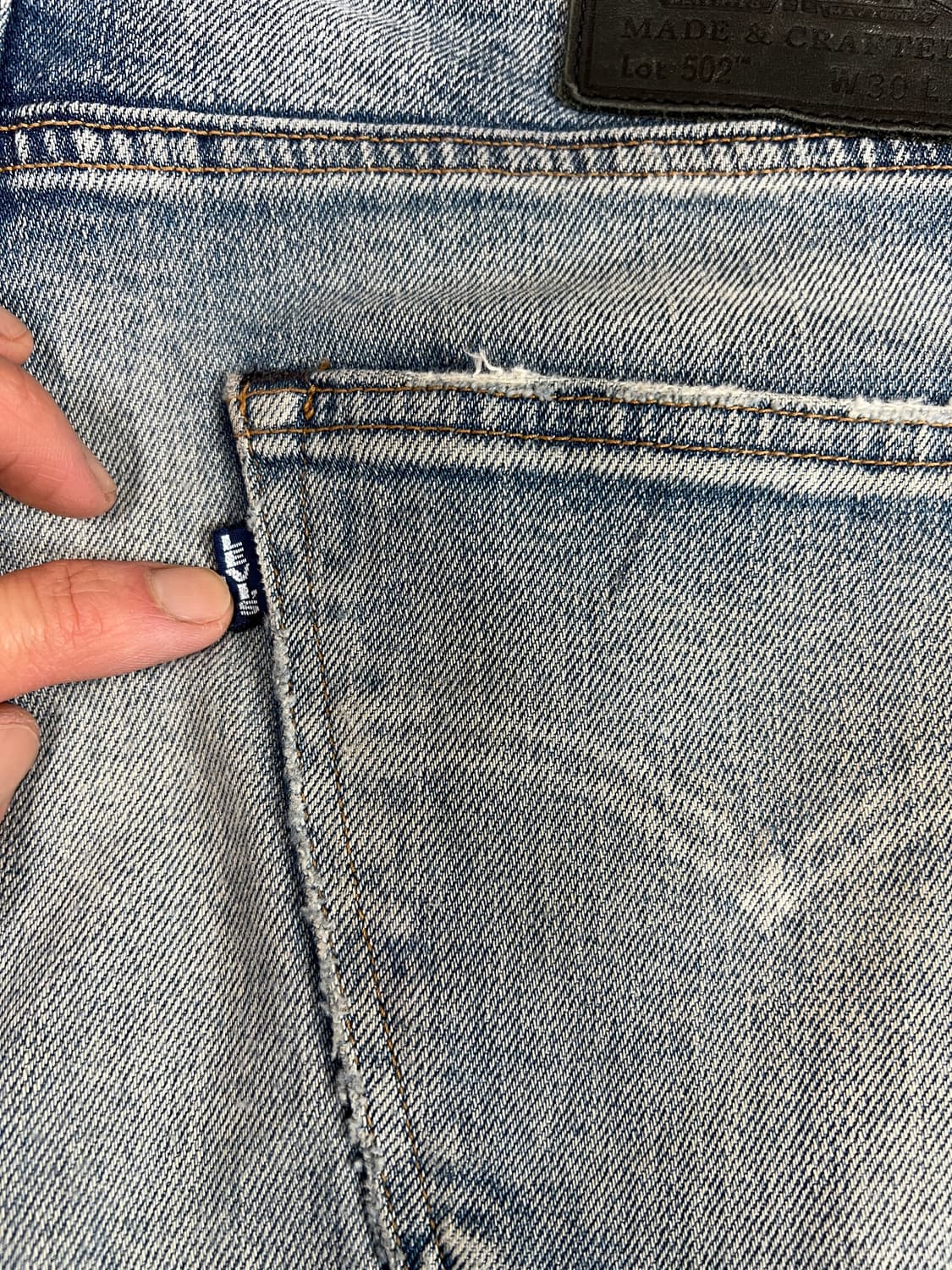 [30] LEVIS 리바이스 JAPAN bigE 블루탭 502 데님팬츠 상품이미지3