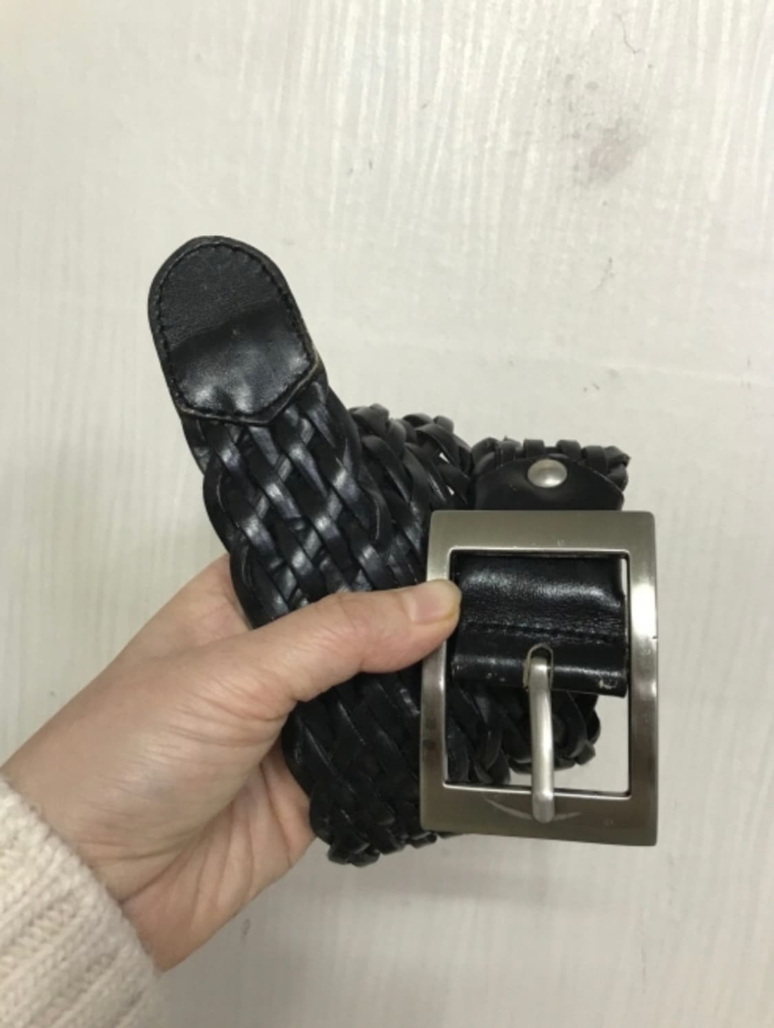 가죽 꽈배기 벨트 상품이미지1