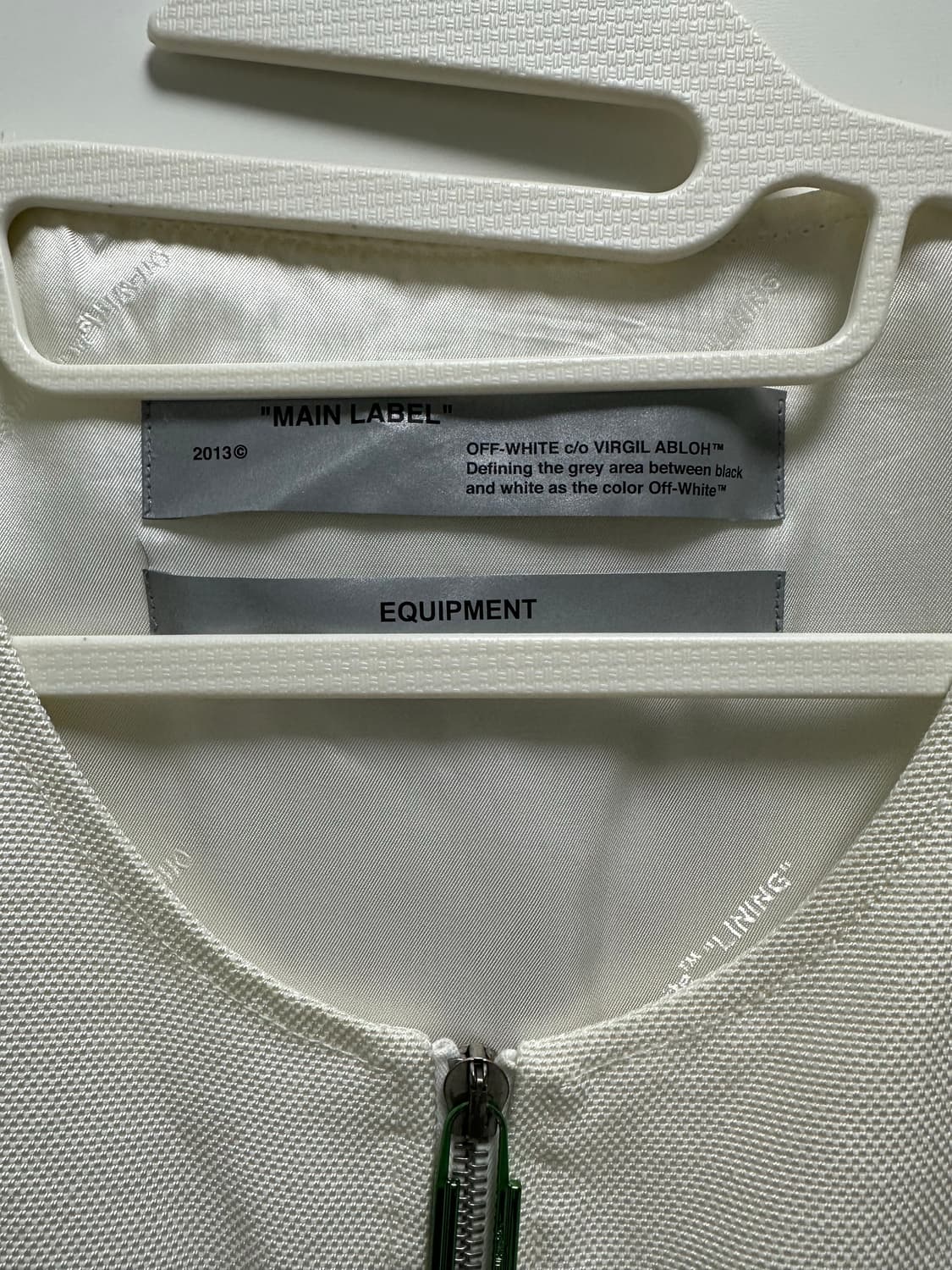 오프화이트 2013 초기 시즌 유틸리티 베스트 아이보리 정품 (버질 아블 상품이미지2