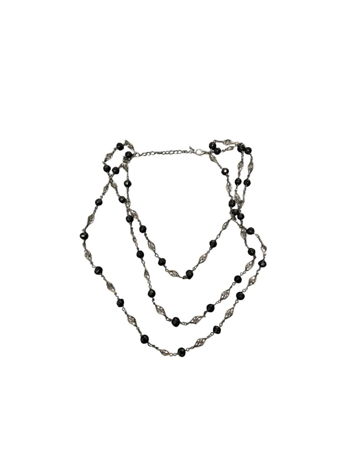 Black Beads Design Necklace 상품이미지1